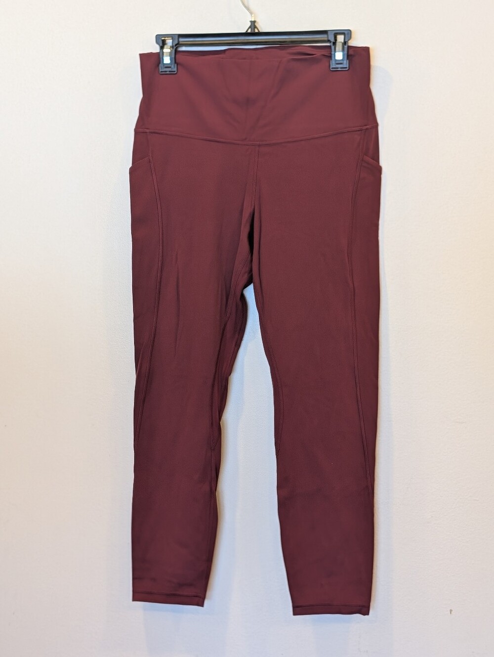 Lululemon Align High Rise Leggings 25” Pockets Burgundy Size 12